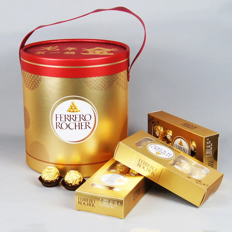 Customised Gift Chocolate Cardboard Tubes Paper Boxes Recyclable Biodegradable Paper Tubes Portable Wrapping Paper Tube