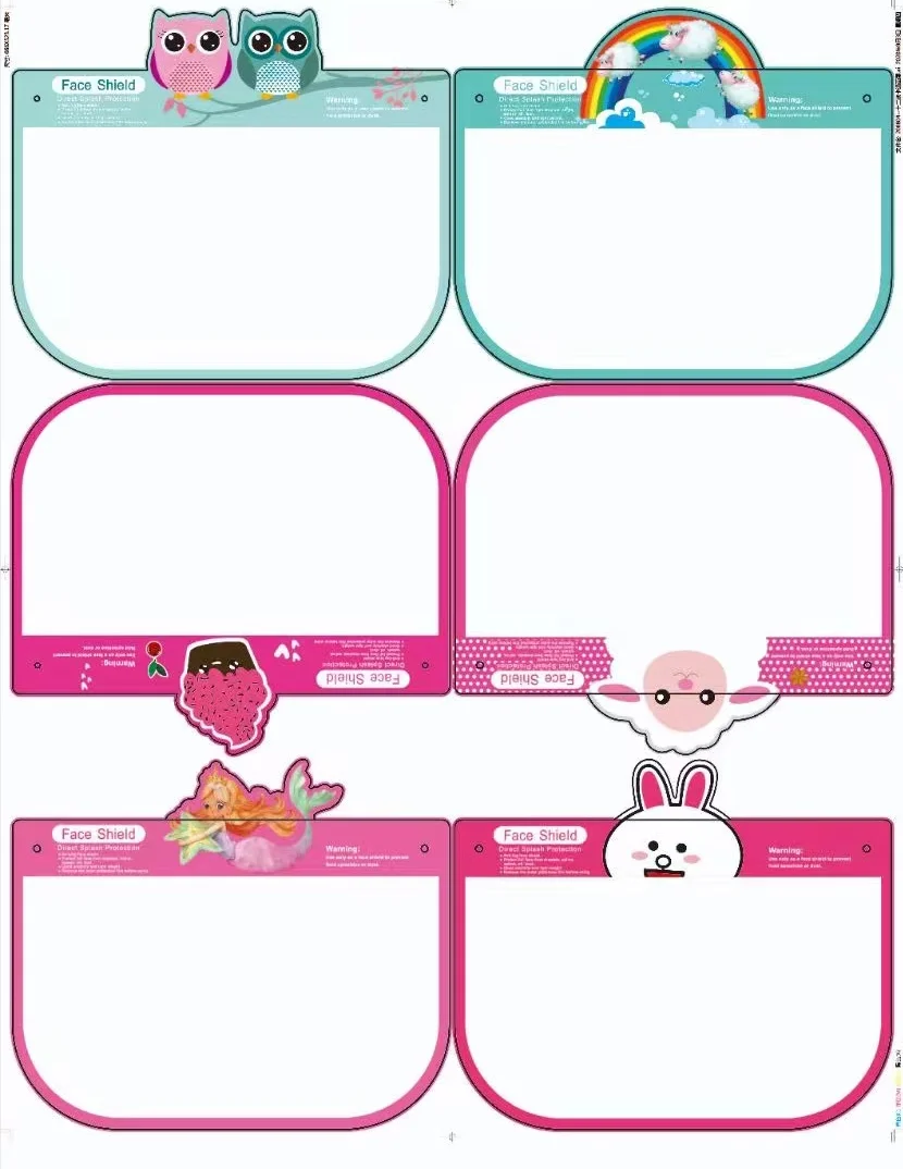 transparent face shield anti fog feature kids face shields