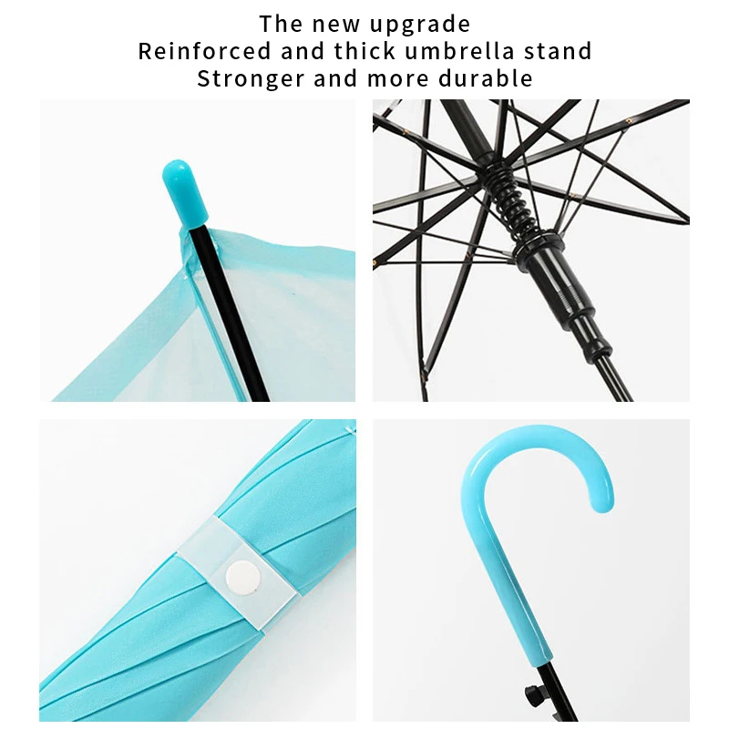 2022 cheap promotional straight umbrellas transparent umbrella custom print clear wholesale