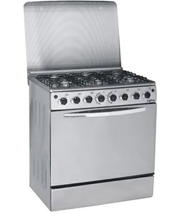 Stainless Steel Material and Electronic Ignition Ingition Mode 6 burner gas range
