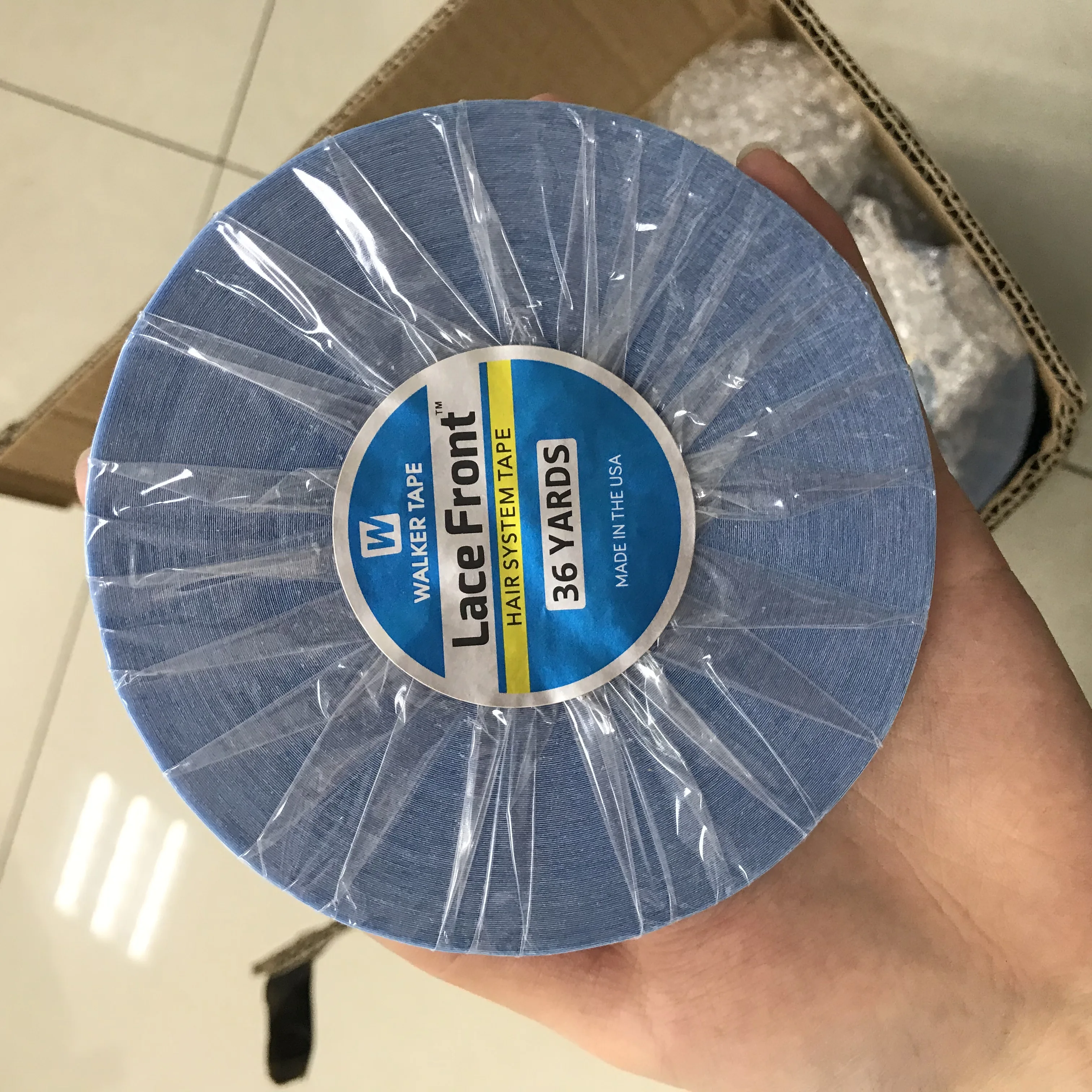 Wholesale 3 yard 12 yard 36 yard tape double sided replace waterproof adhesive skin weft wig tape for extensions