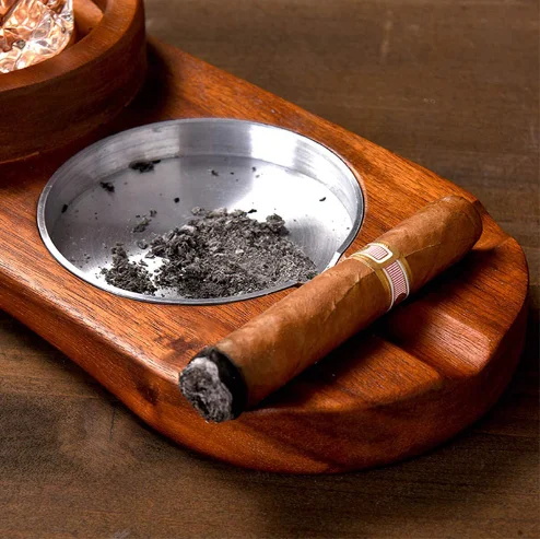 Cigar Ashtray Coaster Whiskey Glass Tray Holder Kitchenware Home Appliance