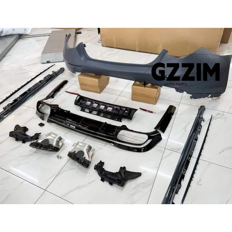 Plastic Front & rear Bumper Grille Full Sets Bodykit Upgrade Parts For W223 Upgrade To AMG S63