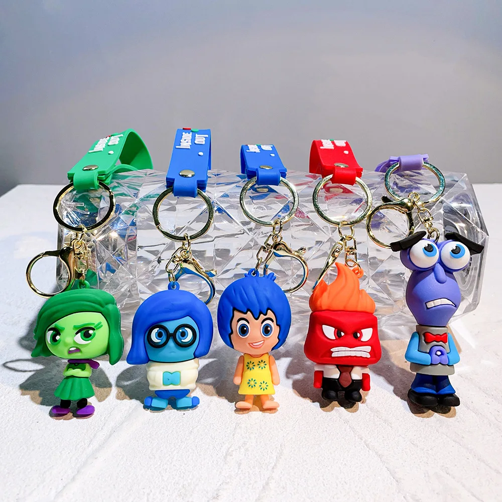 Hot selling cartoon movie rubber keychain anime 3D PVC keychain cute bag pendant