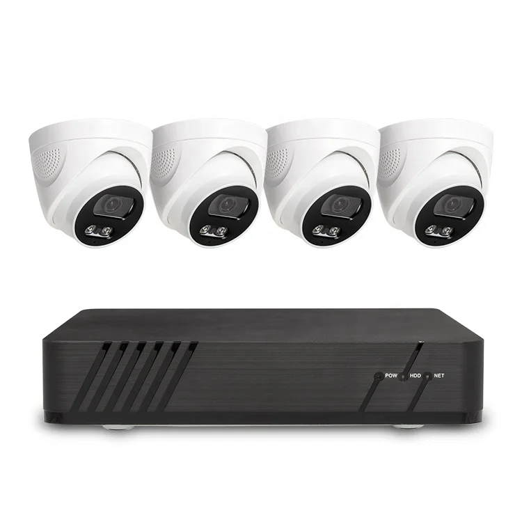 Hot-Selling 4MP 8 Channel IP DVR Portable CCTV PoE 6 Pcs Camera NVR Kit And 5MP 8Ch Security Full HD Surveillance Camera System