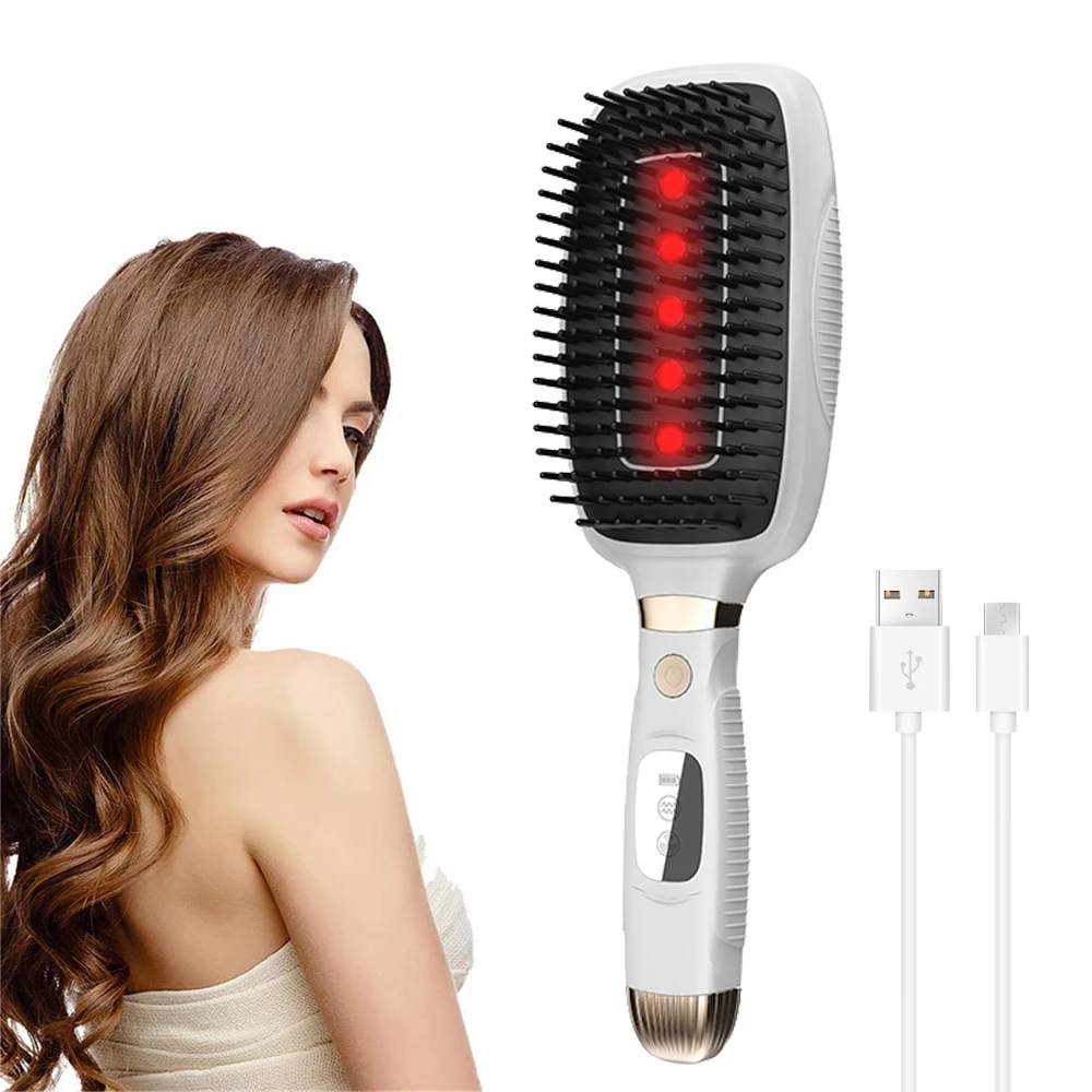 Hair Growth Machine Scalp Massage Devices 810 Nm Led Red Light Therapy Hair Growth Brush