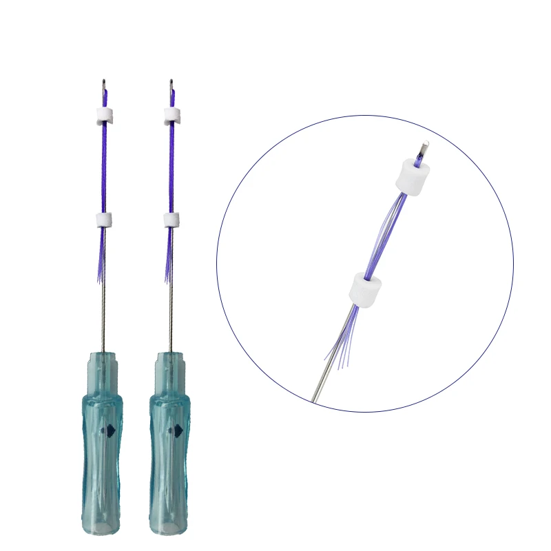 
3d mesh remove neck folds multi pdo thread needle with pdo thread lift with needle for beauty 