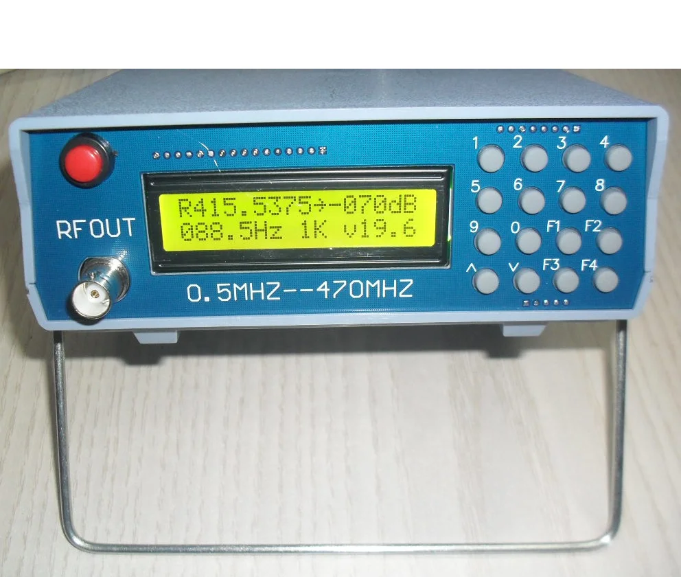High Frequency RF Signal Source 0.5-470Mhz RF Signal Generator Meter Tester for FM Radio