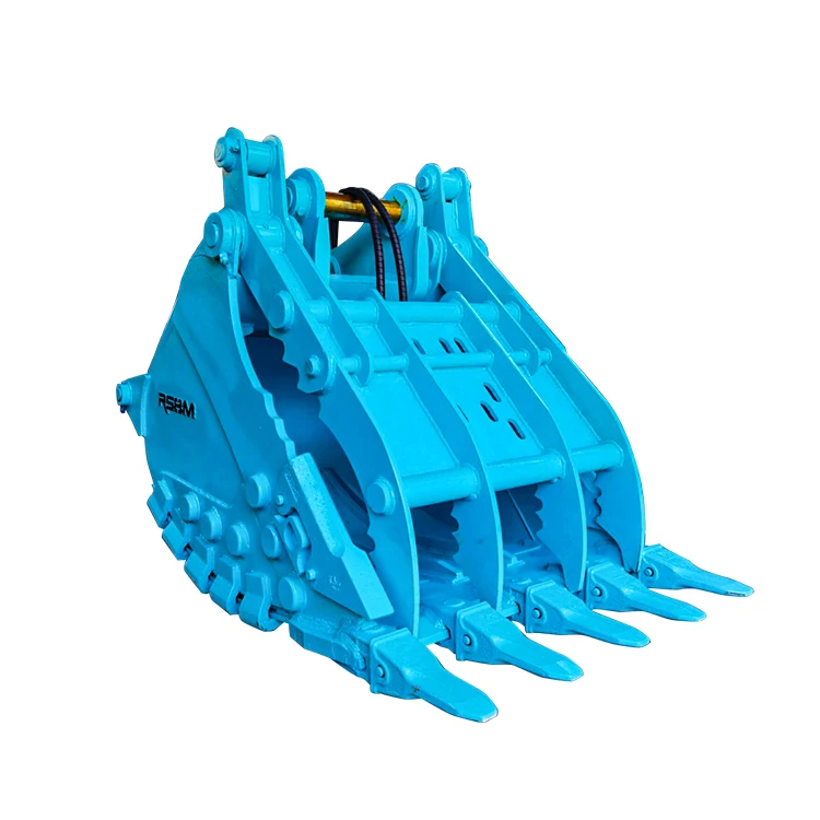 RSBM Factory OEM Excavator Double Cylinder hydraulic grab bucket in china