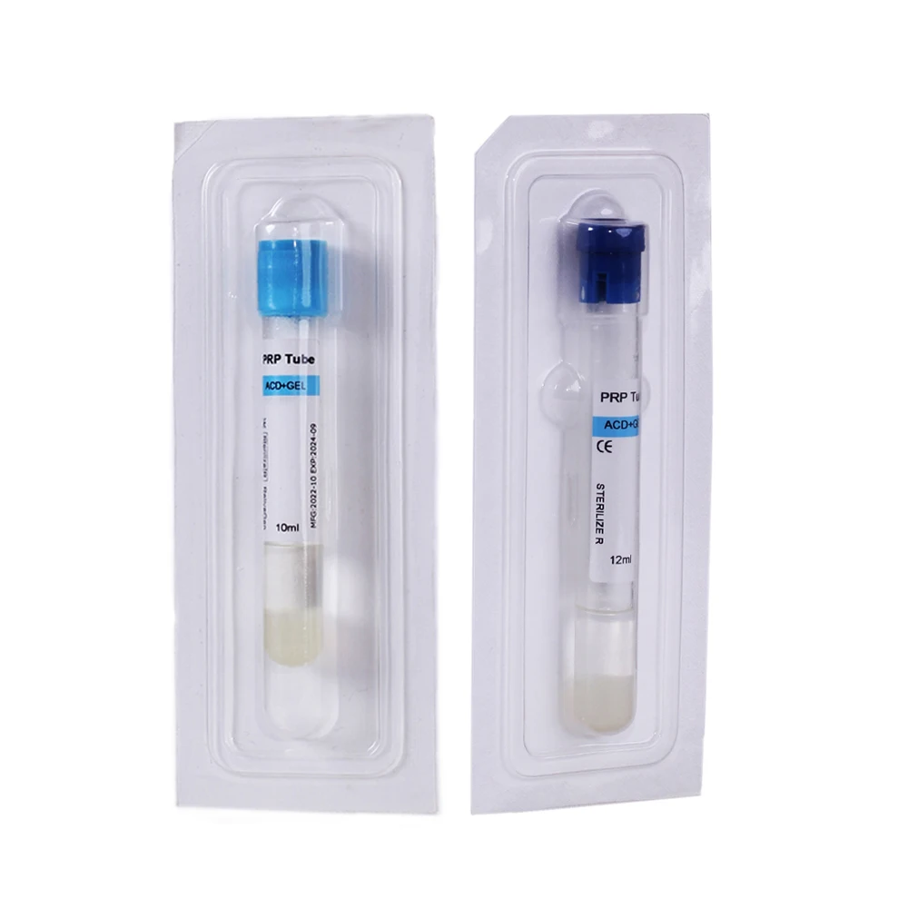 Hot sales Medical Supplies Disposable Vacuum Blood Collection tube Prp Tube 10ml for prp mesotherapy injection gun centrifuge
