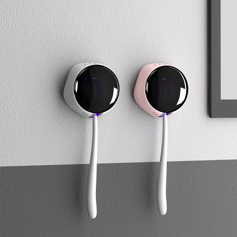 UVC Toothbrush Sterilizer, Portable Rechargeable Toothbrush Sanitizers Box Travel And Home Toothbrush UV Sterilizing