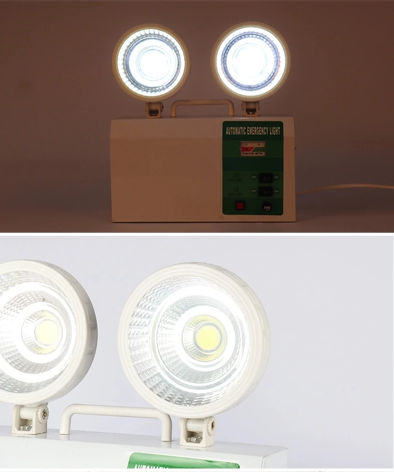  Best price hotel wall with two head battery emergency light portable led rechargable