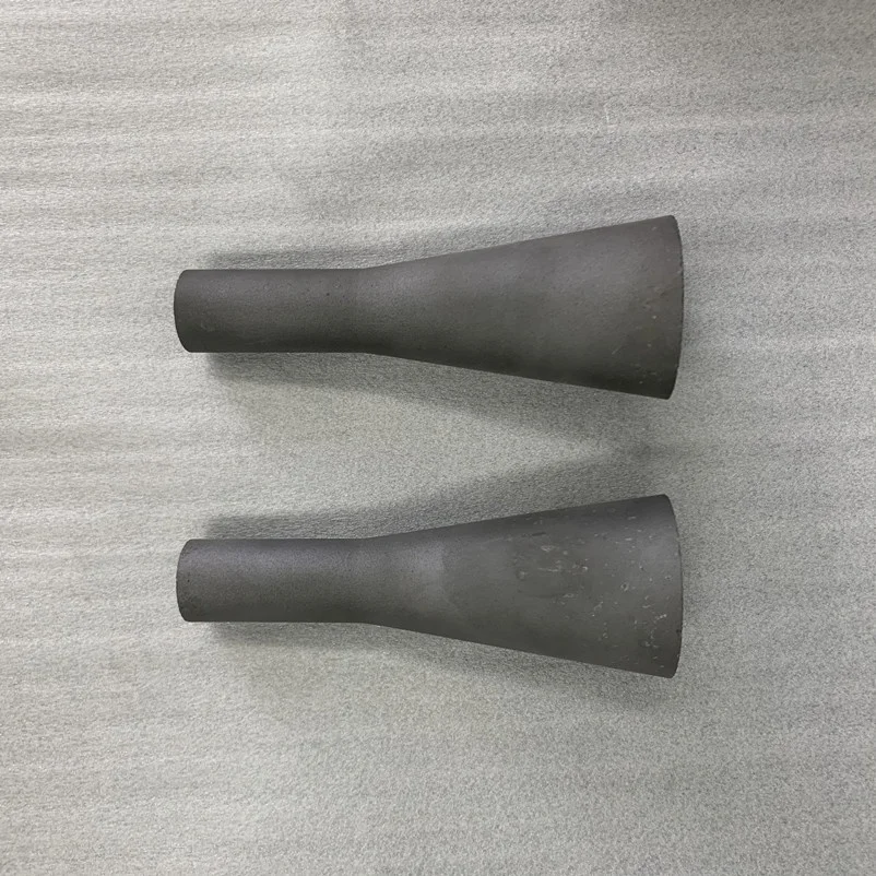 Good wear resistance sic silicon carbide ceramic conical nozzle for metallurgy