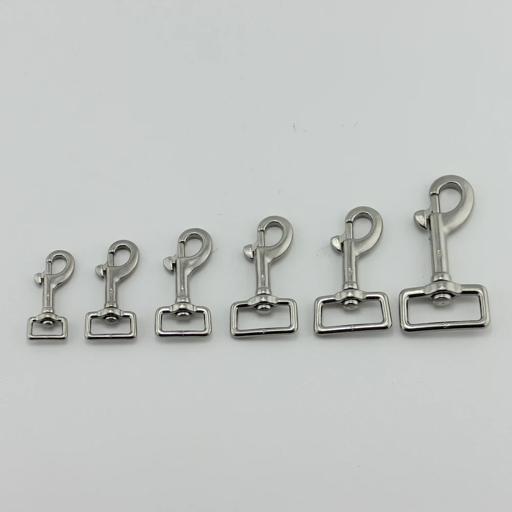316 Stainless steel hook metal dog leash hook Ring Square Eye Swivel Snap Hook