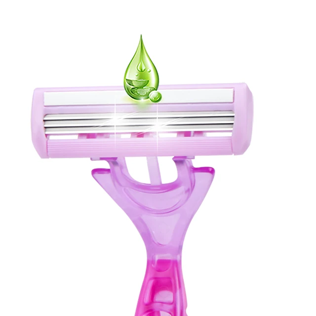 HW-B367DL  Cheap Wholesale Best Selling Three 3 Blades Sharp disposable Razor