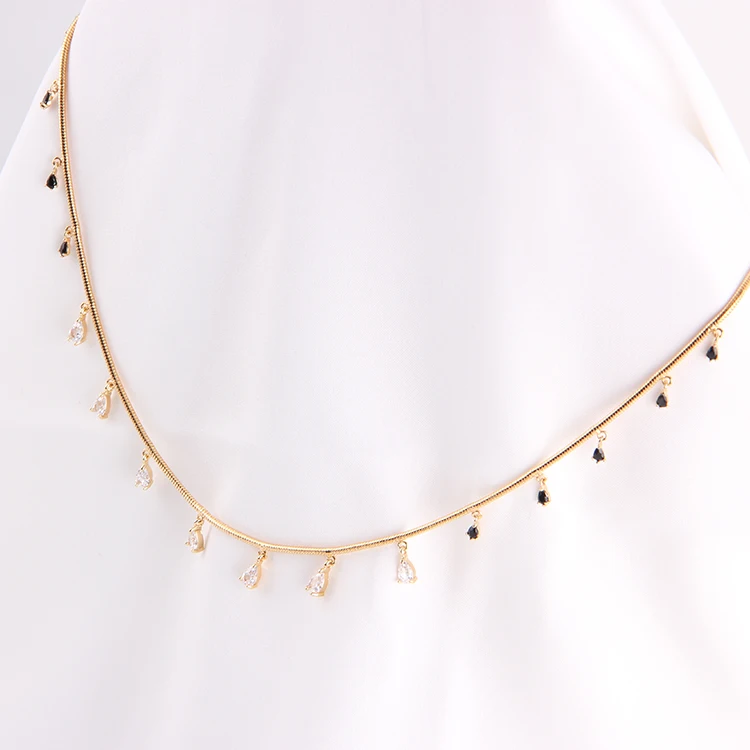 
High Quality 18K Gold Plated Adjustable Women Link Chain For Necklace 