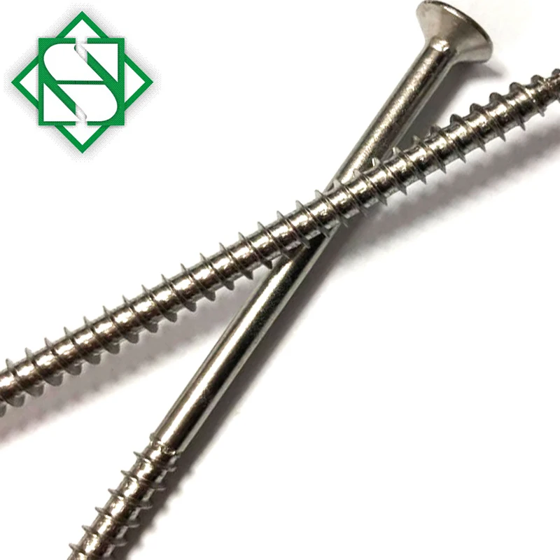 ST5X120 Flat  and Countersunk Head Long Self Tapping SS304 Screws