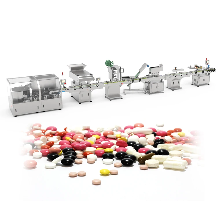 Pharmaceutical Automatic Capsule Tablets Pills Counting Production Line