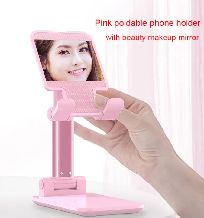 Adjustable angle and height phone bracket lazy phone holder Aluminum Alloy and ABS mobile phone holder