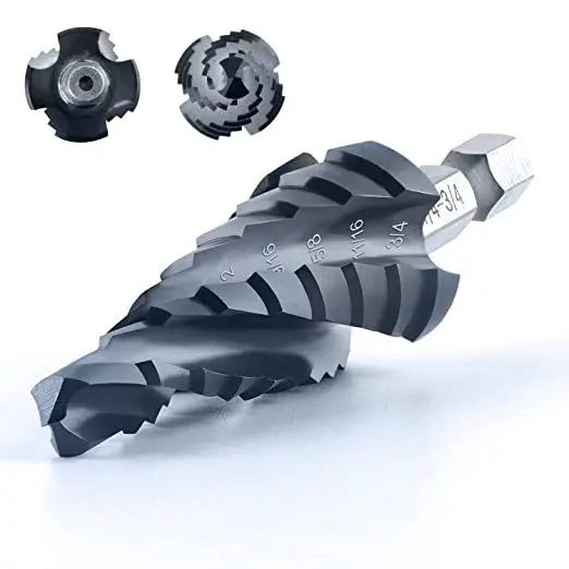 M35 TIALN nitrogen aluminum titanium nano coating chamfering and hole enlargement four blade four groove M35 step drill