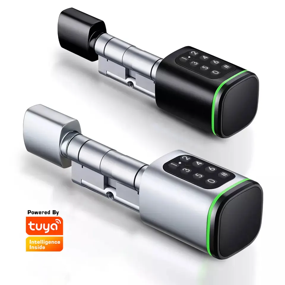 TOPTEQ 2023 New Stylish Cylinder Lock Smart Lock Door Aluminium Ttlock Digital Cabinet Lock