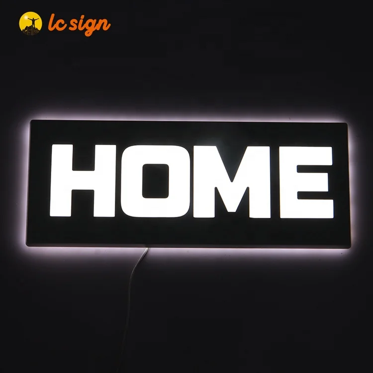 Company Logo Design Illuminated number plate Acrylic Sign Board Signage LED business Channel Letter Signs for smoke shop