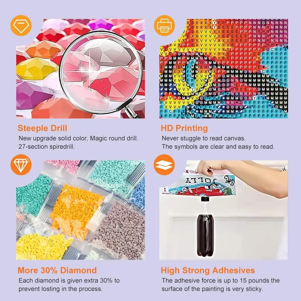 diy round full drill big ben diamond art kits 5d gem art very suitable for home leisure and wall decoration