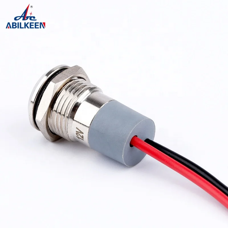Signal 6mm mini led Red Green Yellow Blue White button lights 12v mini led pilot lights indicator lamp