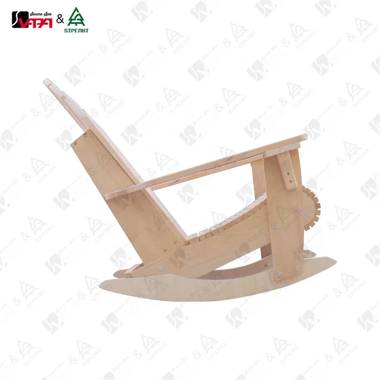 Vapasauna Direct manufacturer Rocking chair Traditional Wooden Cold bath Tub Ice bath Tub With Stainless Steel For Ice therapy c