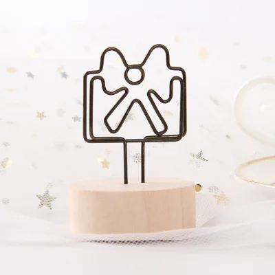 Зажим для записей в стиле ретро, простой милый держатель для записей, держатель для фотографий, зажимы-подставки