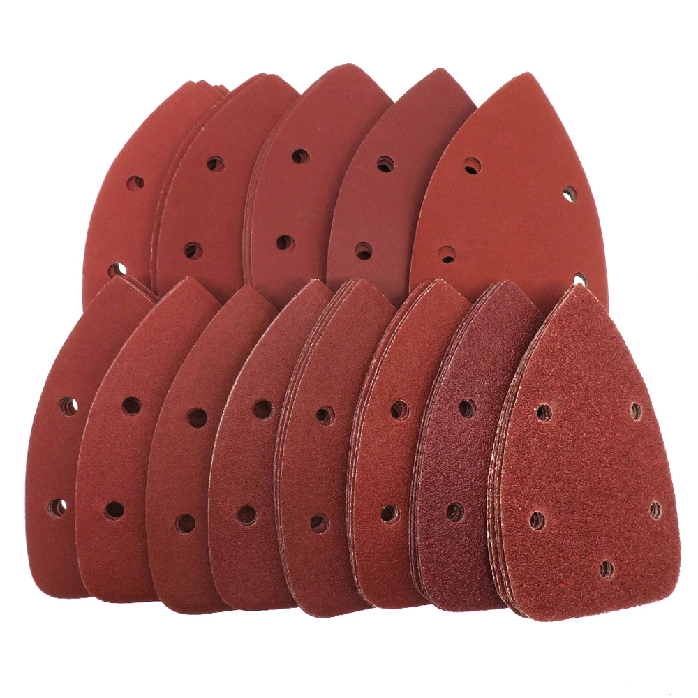 AutoErizo Aluminium Oxide Triangle Velcro Sanding Disc For Coarse Grinding Quick and Easy Attachment to Power Tools