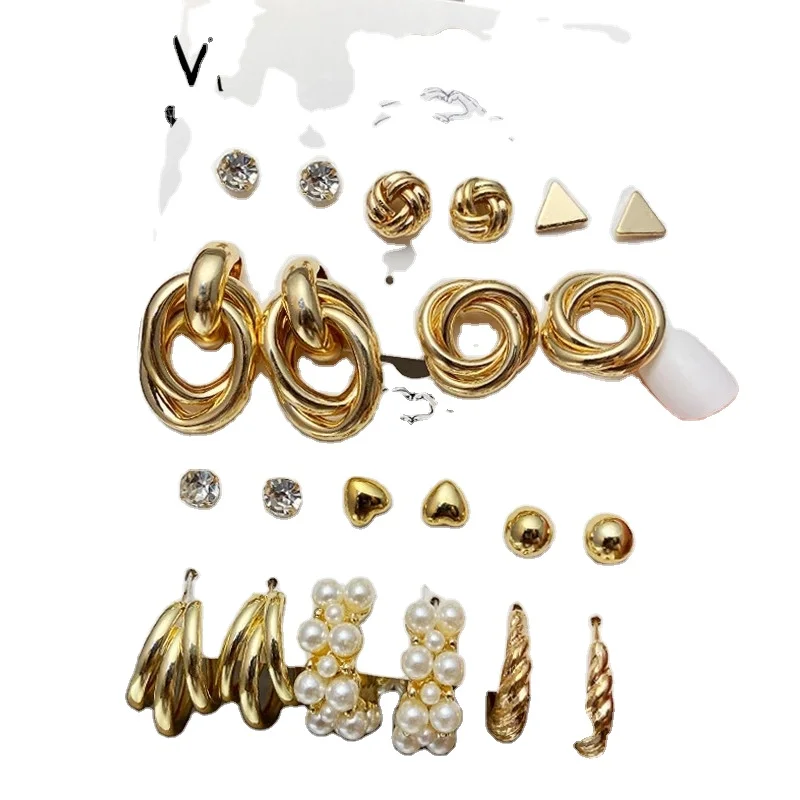 Markdown sale diamond hoop cd mushroom earrings xuping bow louuuuuuis vuittttttton earrings butterfly cross moon earrings