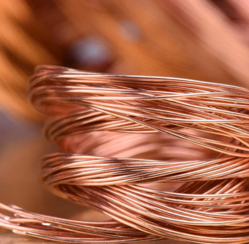 Insulated copper cable wire scrap
