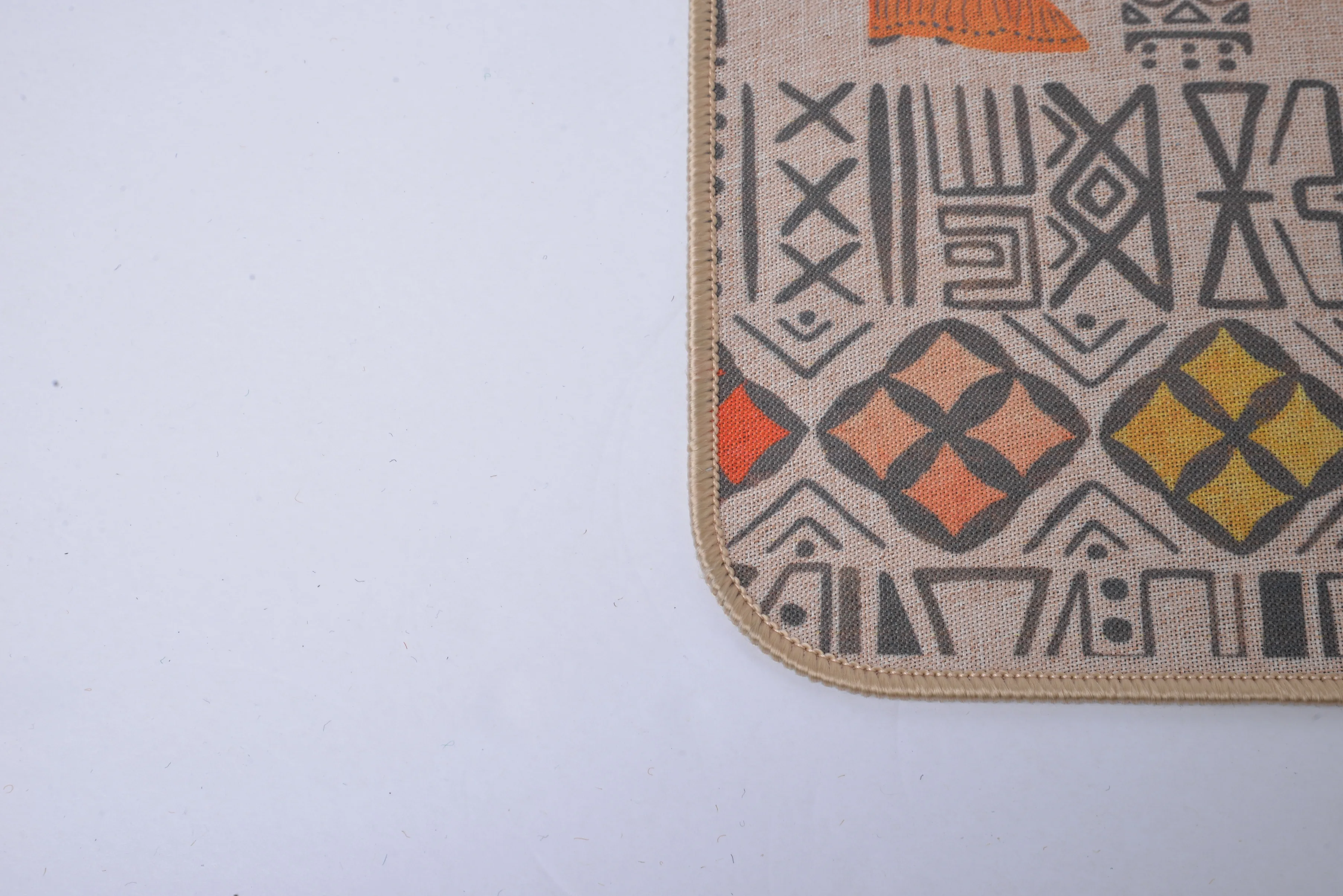 High quality rubber backing polyester printed pp custom floor mats home carpets doormat