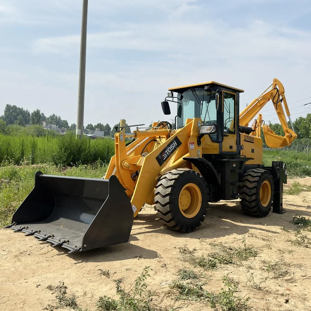 TOSH EPA China New Backhoe Price Mini Retroexcavadora Backhoe Loader
