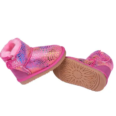 Новое поступление, зимние сапоги унисекс для детей, ослепляющие цвета, детские зимние сапоги, зимний дизайн, детская обувь