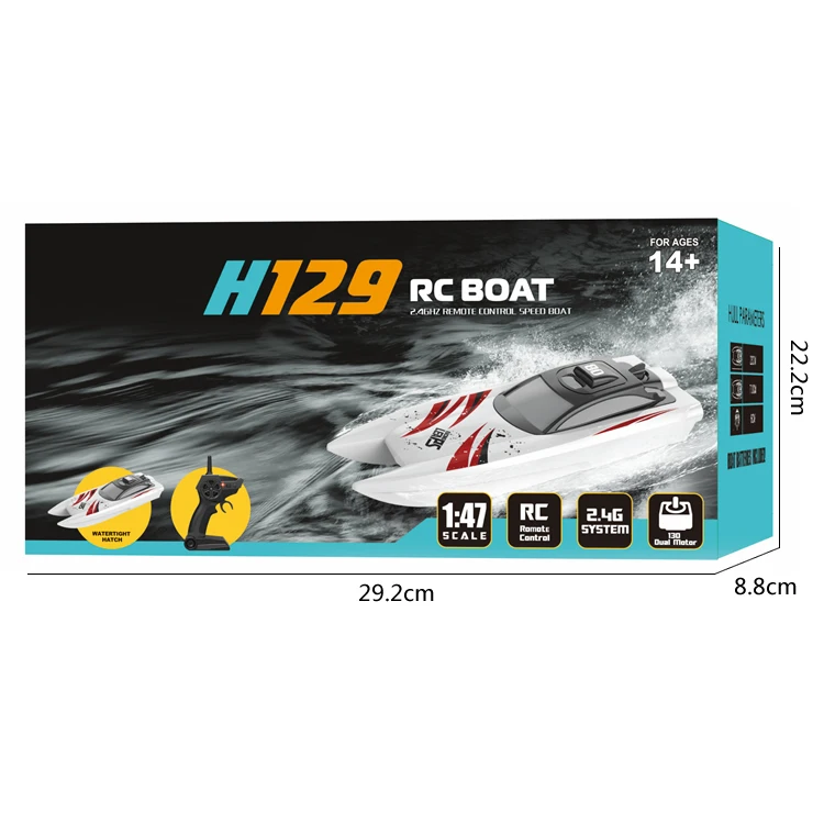 2.4Ghz RC ShipRemote Control Boat for Kids and Adults High Speed Ship Dual Motors Self-Righting Racing Boat Pools and Lakes Toy