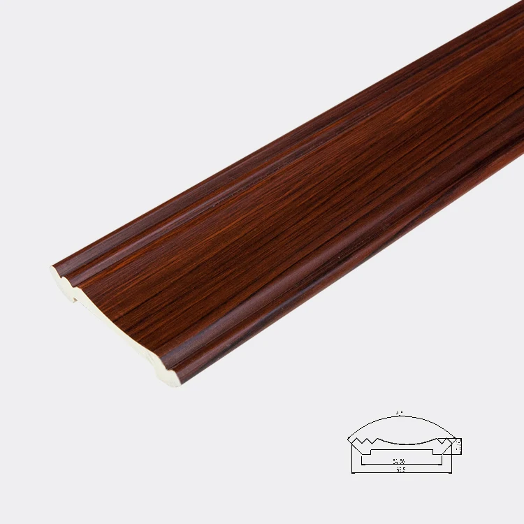 easy to install 2.4 meters indoor PVC decorative crown molding