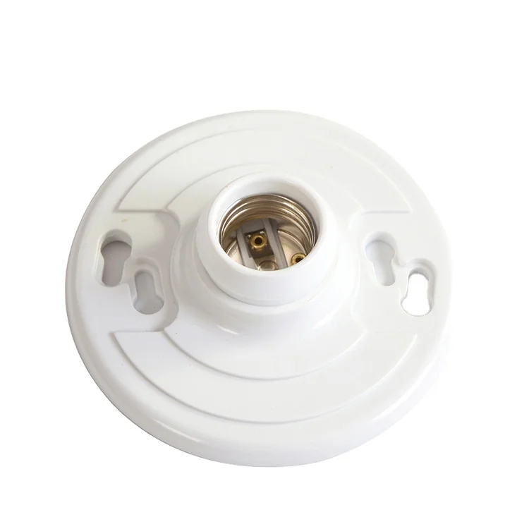 E27 Lamp Stand Fittings Types White E26 0.3mm Thick Switch Landing Lampholder