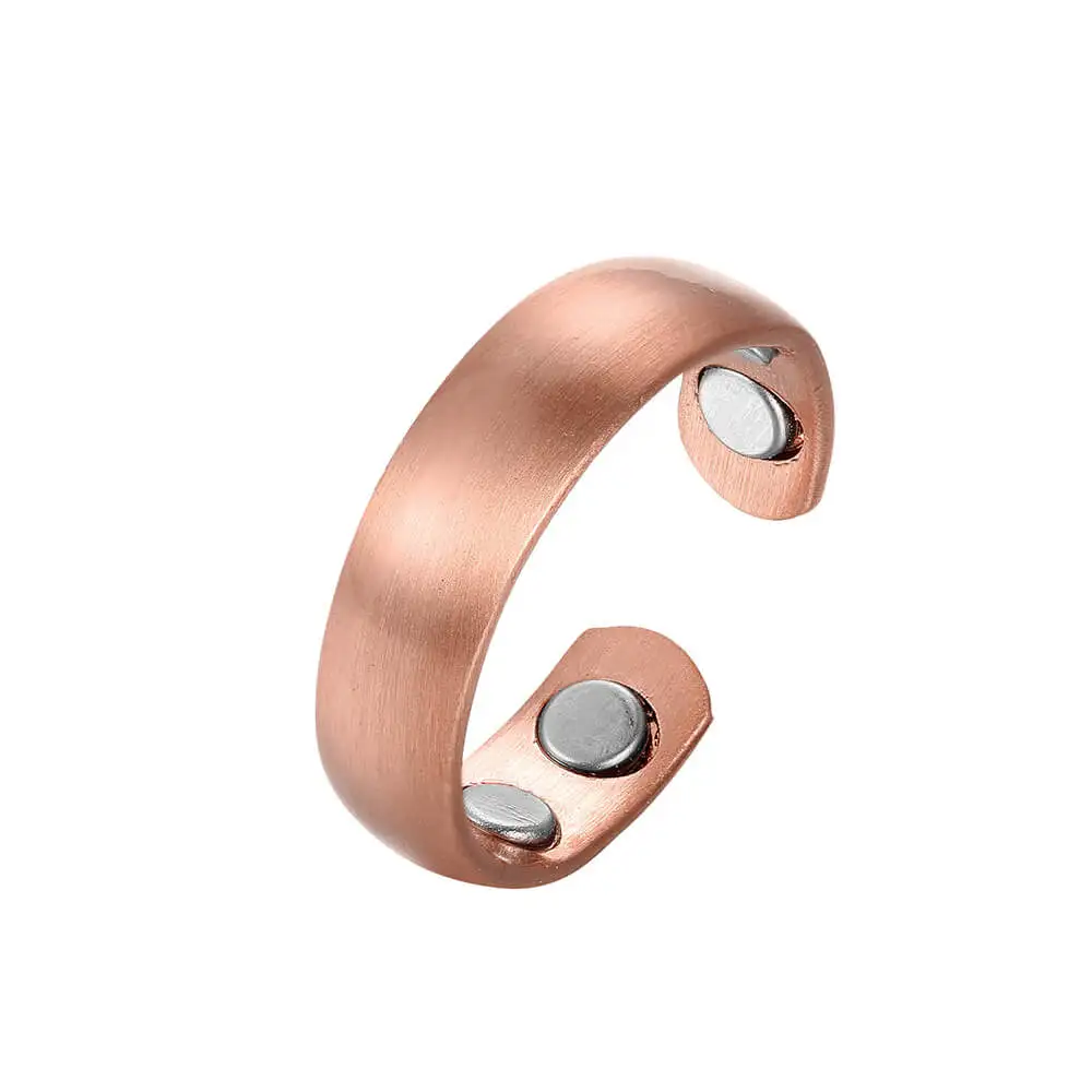 BioMagnetic Jewelry  Pure Copper  Magnetic Rings for Men Women Antique Copper Ring