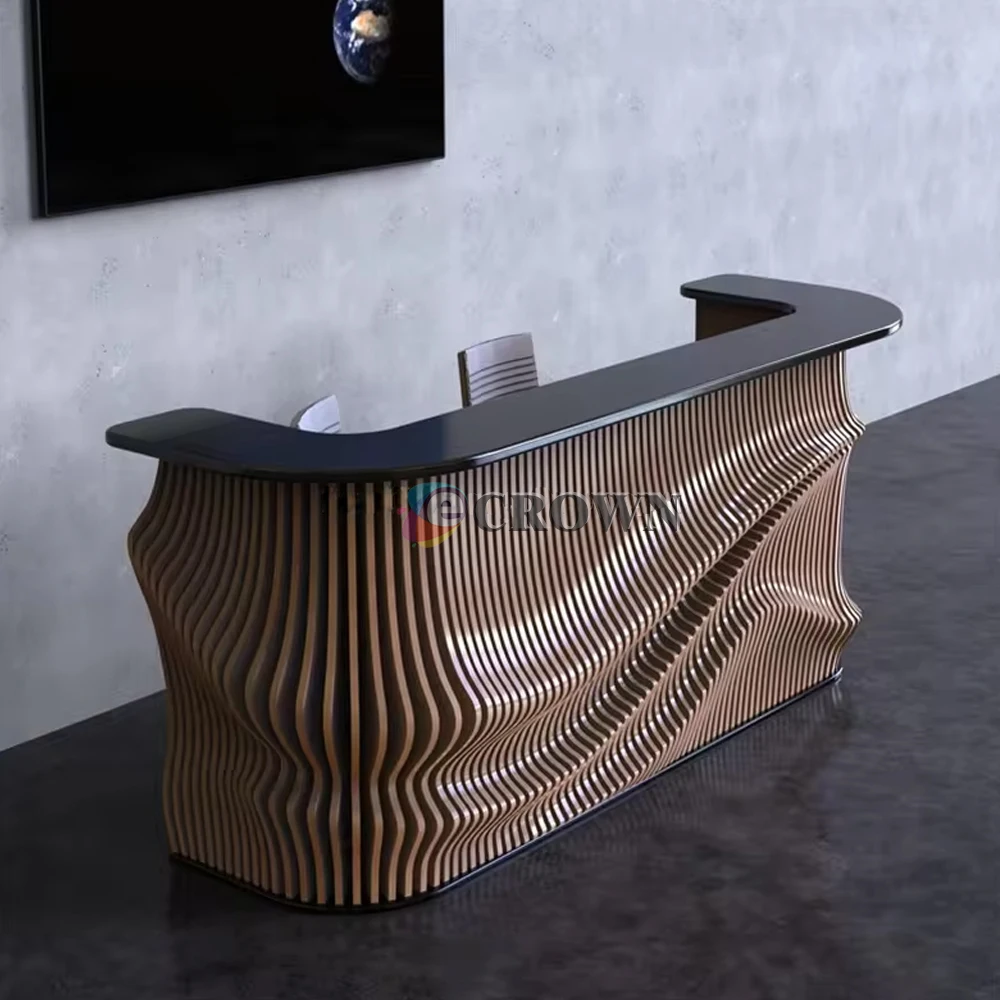 Design Mall showcase Design Service Desk Cashier Table Reception Luxury Cashier Table Kiosk ODM