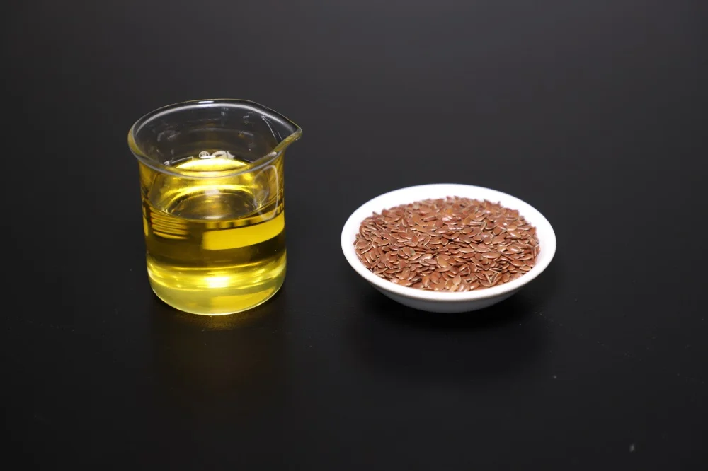 Sanmark Factory Supply Hot 55% ALA NON-GMO Flaxseed/Linseed Oil Cold Pressed Refined Flaxseed Oil For Skin Care
