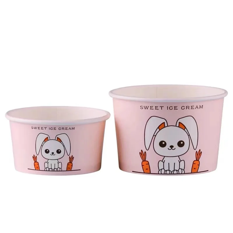 Single Wall Cup for ice Cream paper cup paper Cover with Printing 3oz 4oz 5oz 6oz 7oz 8oz 12oz 16oz 17oz 26oz 32oz 34oz 64oz