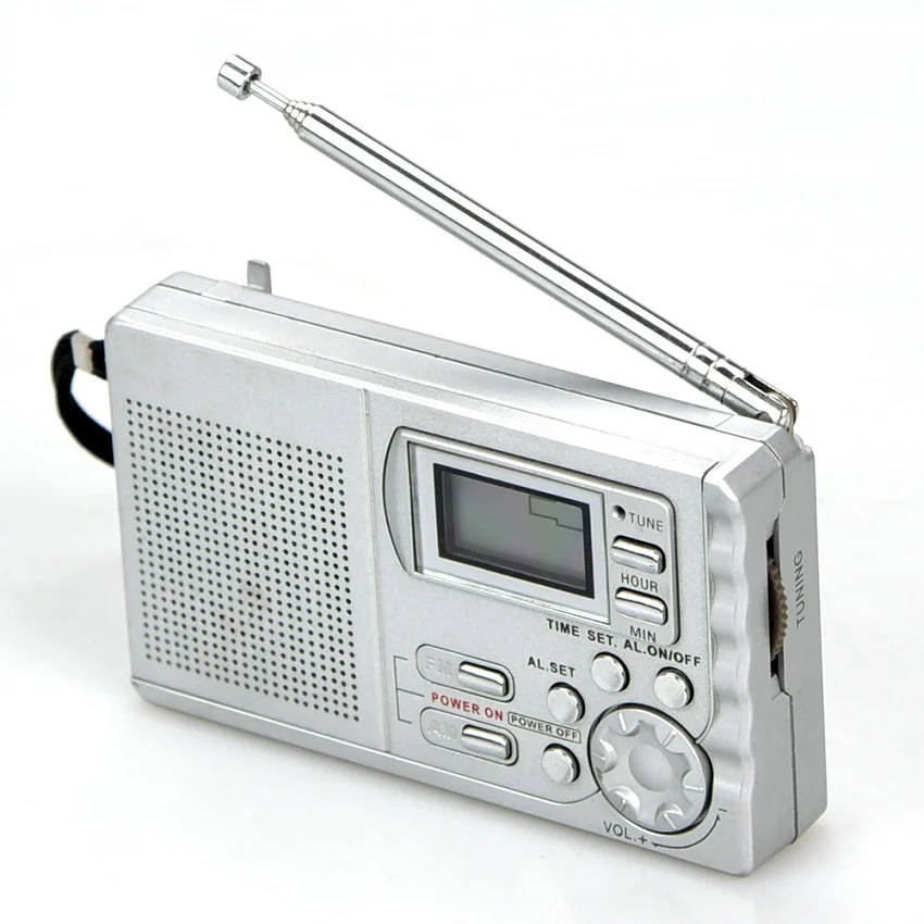 Use 2 AAA batteries auto function FM AM portable 2 band radio