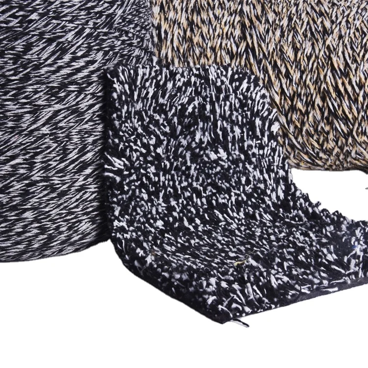 Two Ply White And Black Twisted Yarn Open End Blended Yarn For Carpet
