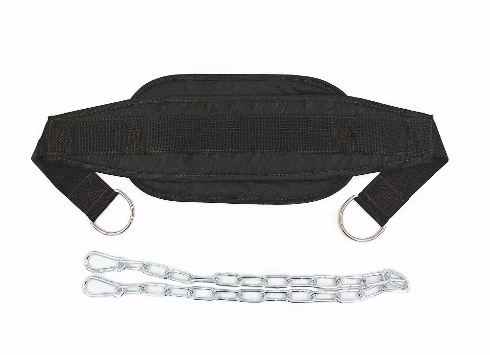 
Home Gym Equipment Pull Up Belt For Powerlifting Fitness Bodybuilding Strength Training Weight Lifting Belt with Chain 