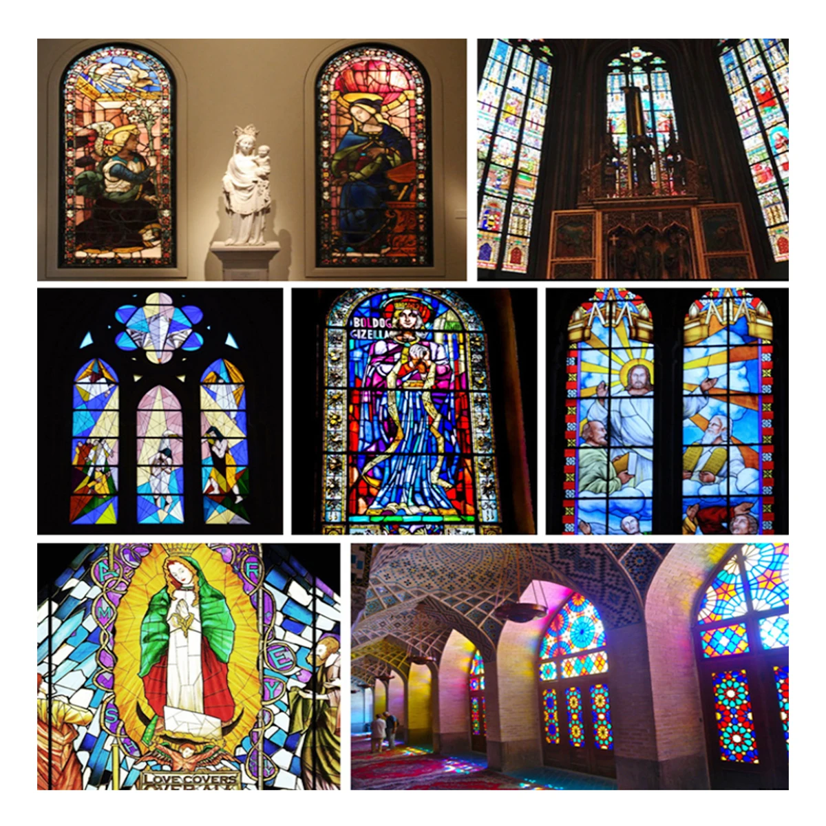 High Quality Stained Glass Prices For Roof Window Skylight Profile Roofing Multicolor Glass For Dome Stain Decor Ceiling Panels