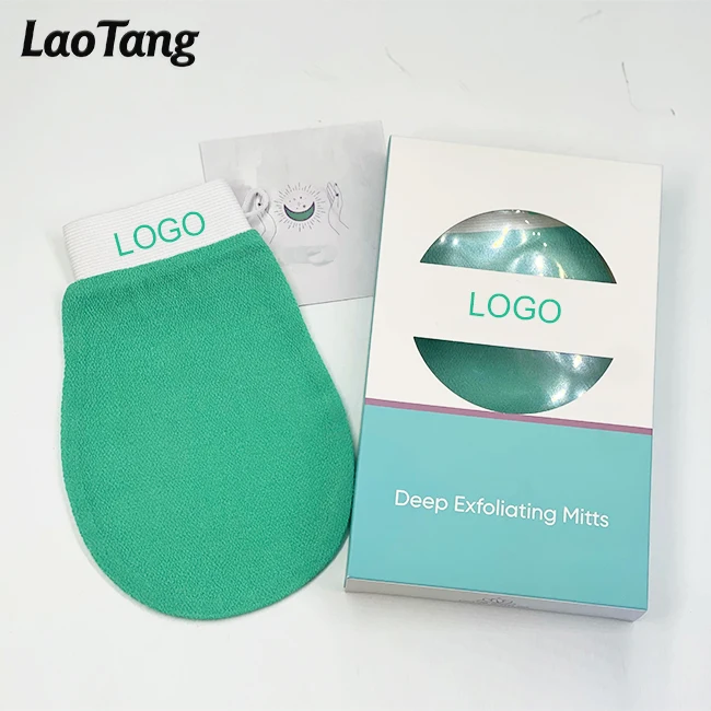 In-stock Products Natural Viscose Body Exfoliating Bath Scrubber Kessa Glove Korean Exfoliating Mitts