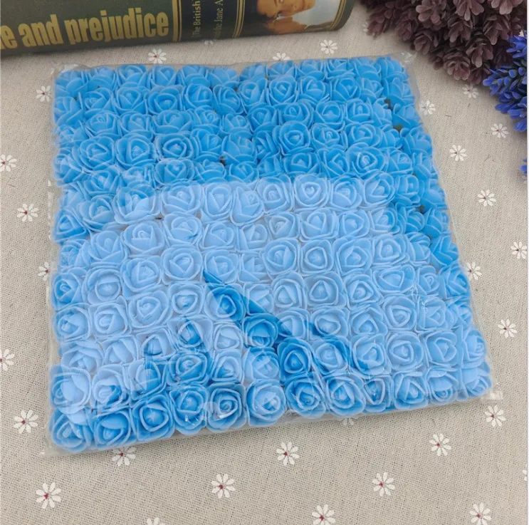 Mini Size Artificial Roses  2.5cm Pe Roses 144pcs /box Foam Rose Head