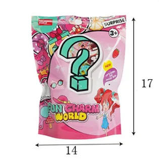 2024 New Kids Pretend Play House Game Toys 4 Style Plastic Fun Charm World Handbag Blind Box Set Toys For Children Gift